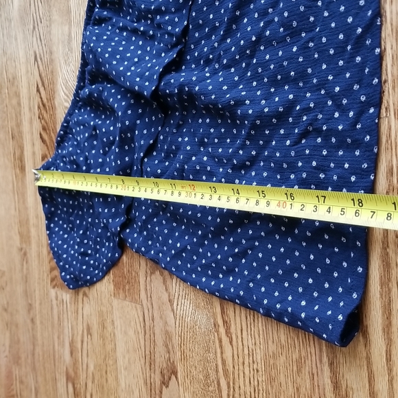 (XS) American Eagle Spotted One Shoulder Ruffle Detail 100% Viscose Top - Picture 5 of 9